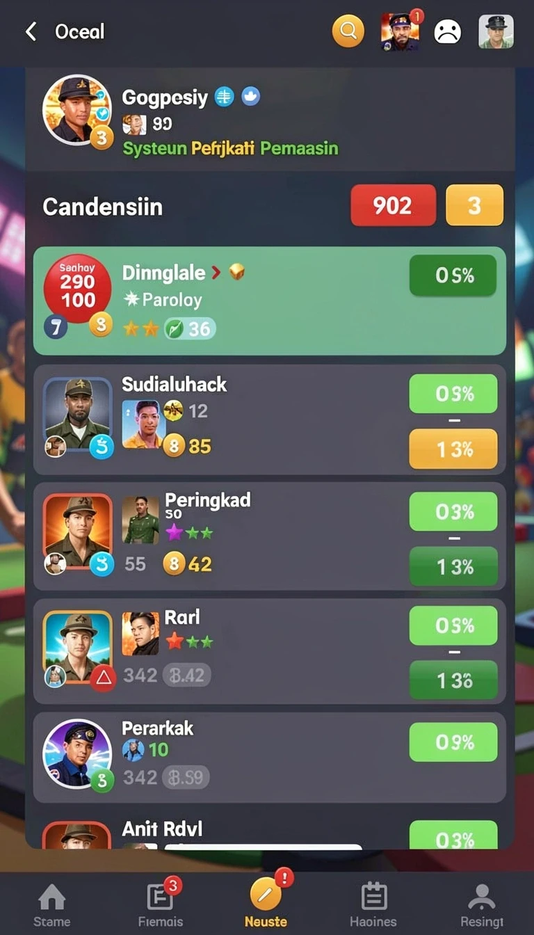 Tampilan utama aplikasi crazydomino APK Terbaru: Download Cepat dan Gratis yang intuitif dan efisien.